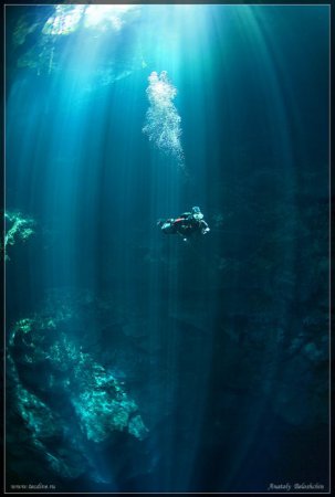 Мексиканские подводные пещеры
